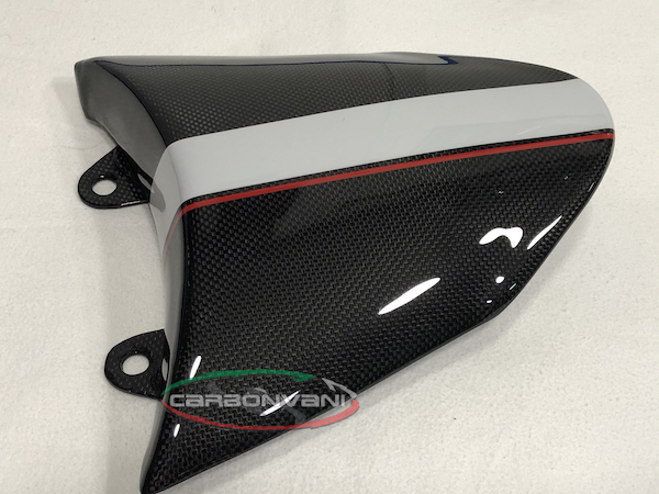 CARBONVANI - DUCATI XDIAVEL CARBON FIBER "LINE WHITE" ROUNDED TWIN TAIL (Solo Seat cowl) CARBONVANI - DUCATI XDIAVEL CARBON FIBER "LINE WHITE" ROUNDED TWIN TAIL (Solo Seat cowl)